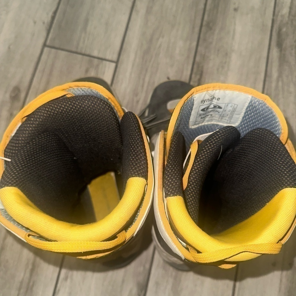 Salomon Synapse Snowboard Boots Mens Size 13 Pull Lock Warm Yellow Black - Picture 11 of 11